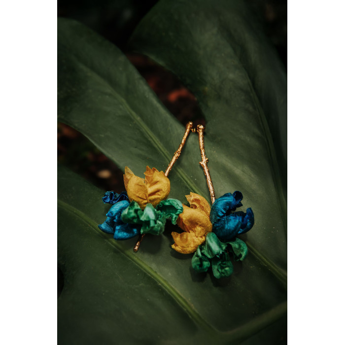 SOL DE ORO Kolczyki Flowers od Chama Navarro