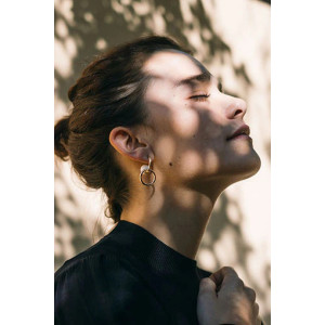 SOL DE ORO Kolczyki Linked od Sew a Song