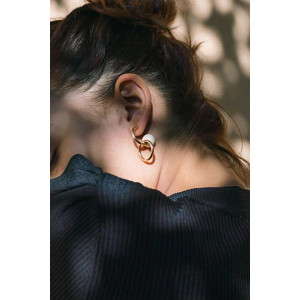 SOL DE ORO Kolczyki Linked od Sew a Song