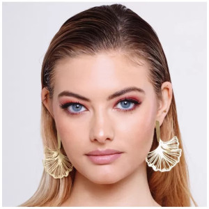 SOL DE ORO Kolczyki Ginko XL srebrne od RAS