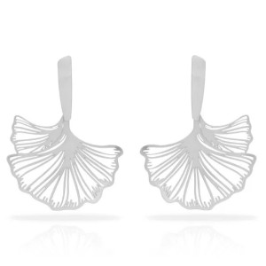 SOL DE ORO Kolczyki Ginko XL srebrne od RAS