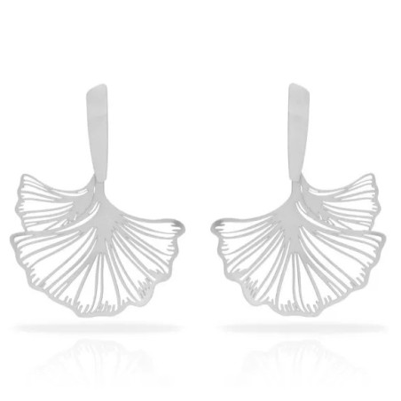 SOL DE ORO Kolczyki Ginko XL srebrne od RAS