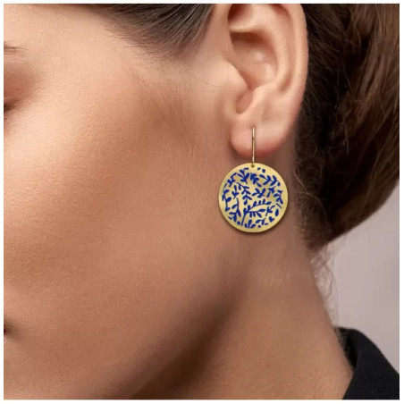SOL DE ORO Kolczyki Porcelana Azul od RAS