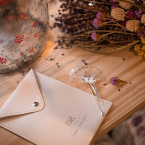 Broszka Ginko Biloba srebrna