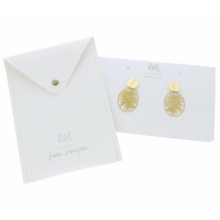 Kolczyki małe Tropic złote