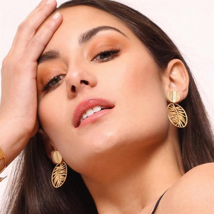 Kolczyki małe Tropic złote