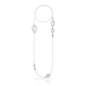 Naszyjnik długi Life srebrny