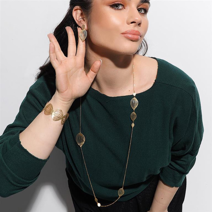 Naszyjnik długi Life srebrny