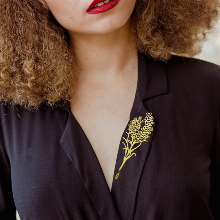 Broszka Iguazu złota