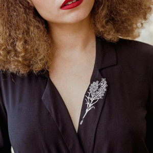 Broszka Iguazu srebrna