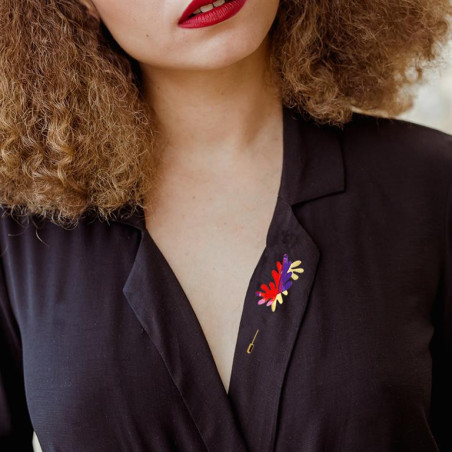 Broszka Lucia złoto/kolor