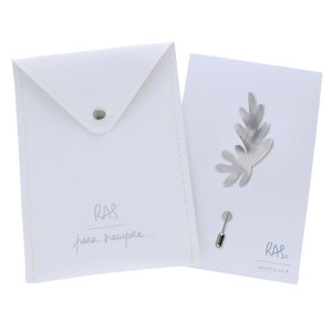 Broszka Lucia srebrna