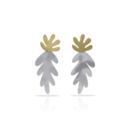 Kolczyki Lucia złoto/srebro