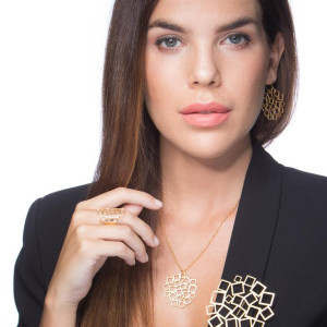 Broszka Cuadrado złota