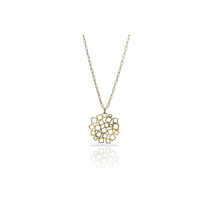 Naszyjnik krótki Cuadrado złoty