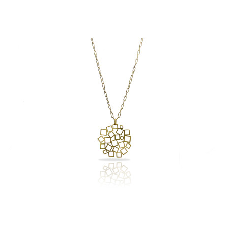 Naszyjnik krótki Cuadrado złoty