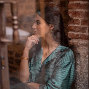 Naszyjnik krótki Cuadrado srebrny