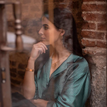 Naszyjnik krótki Cuadrado srebrny