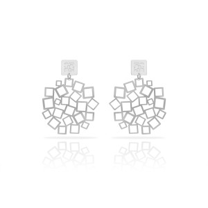 Kolczyki Cuadrado srebrne