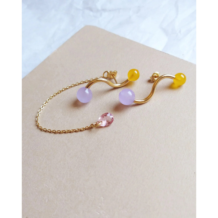 SOL DE ORO Kolczyki Claire od Sew a Song