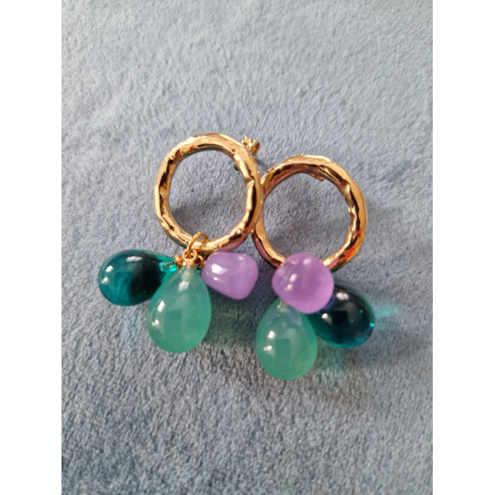 SOL DE ORO Kolczyki Laleti Okrągłe od Chama Navarro